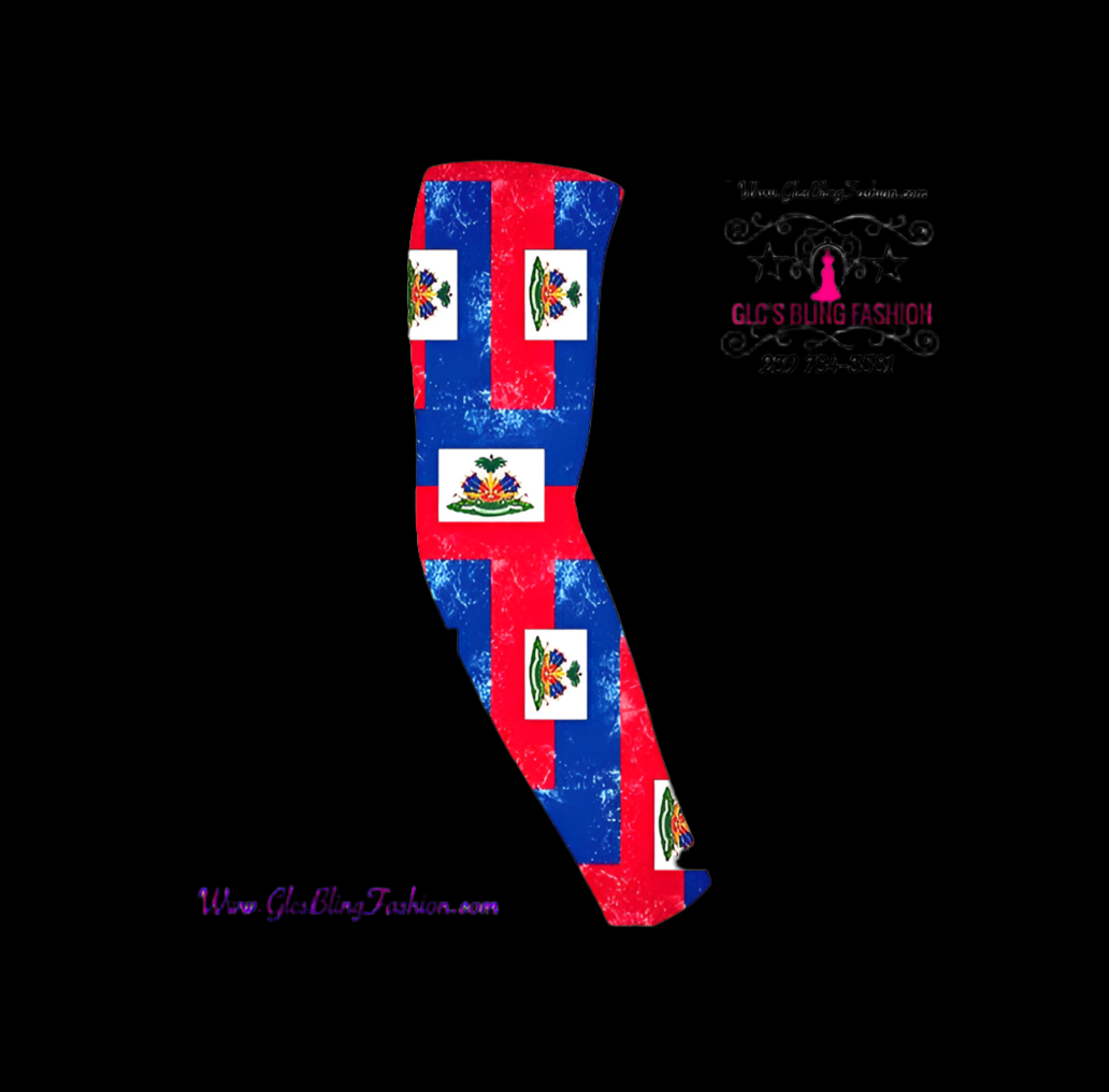 Glcs Haitian Flag Arm Sleeves