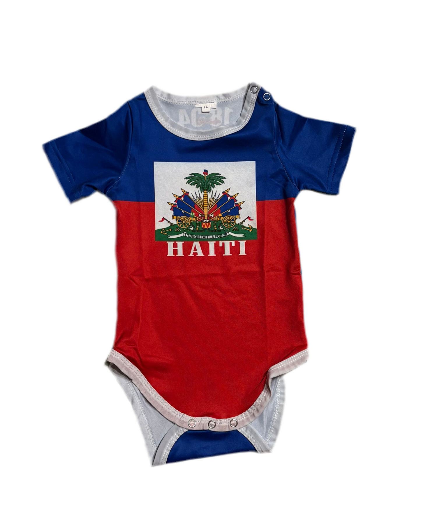 Haitian Flag Baby Onesie