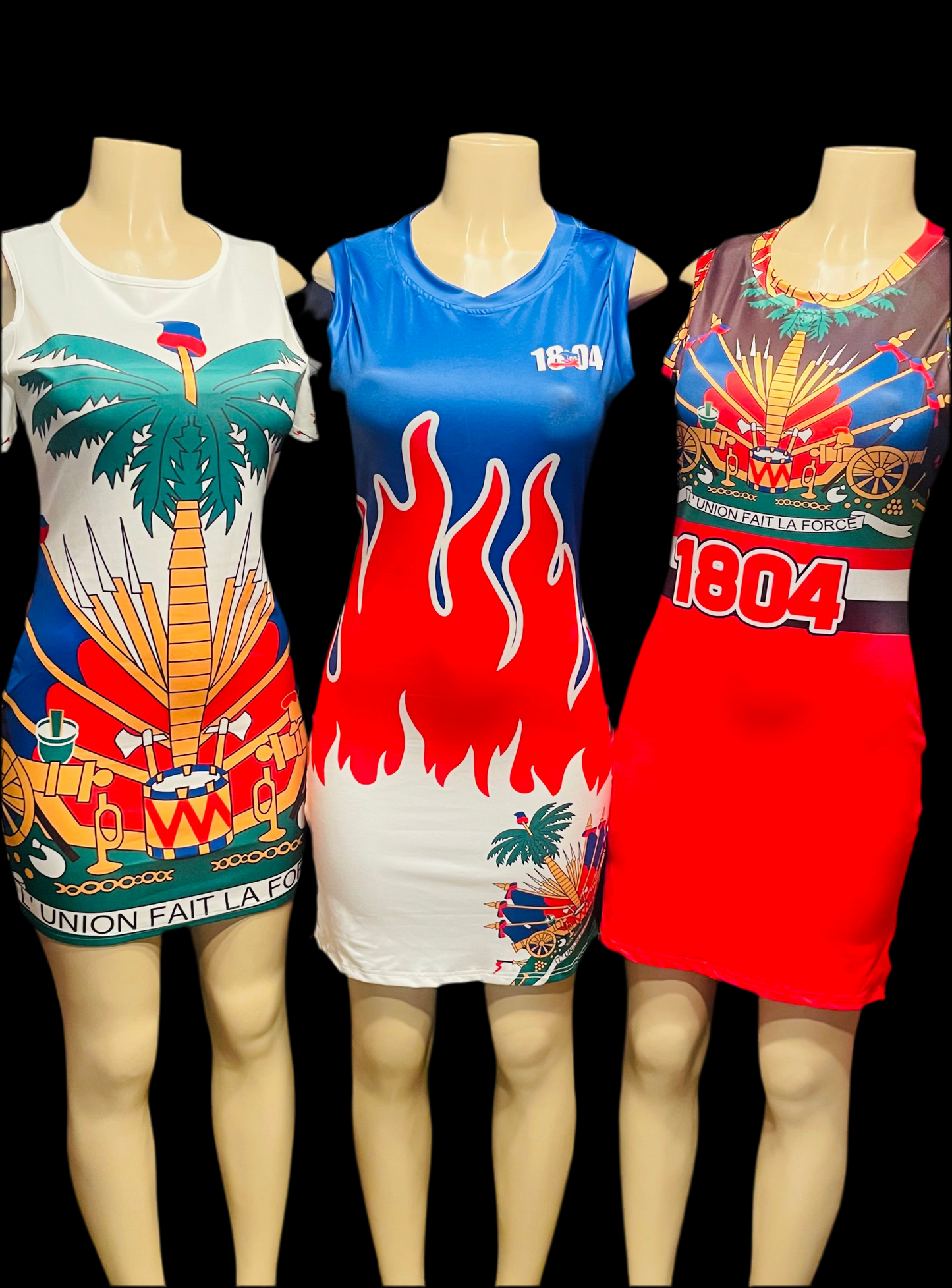 Haitian Red Dress 1804