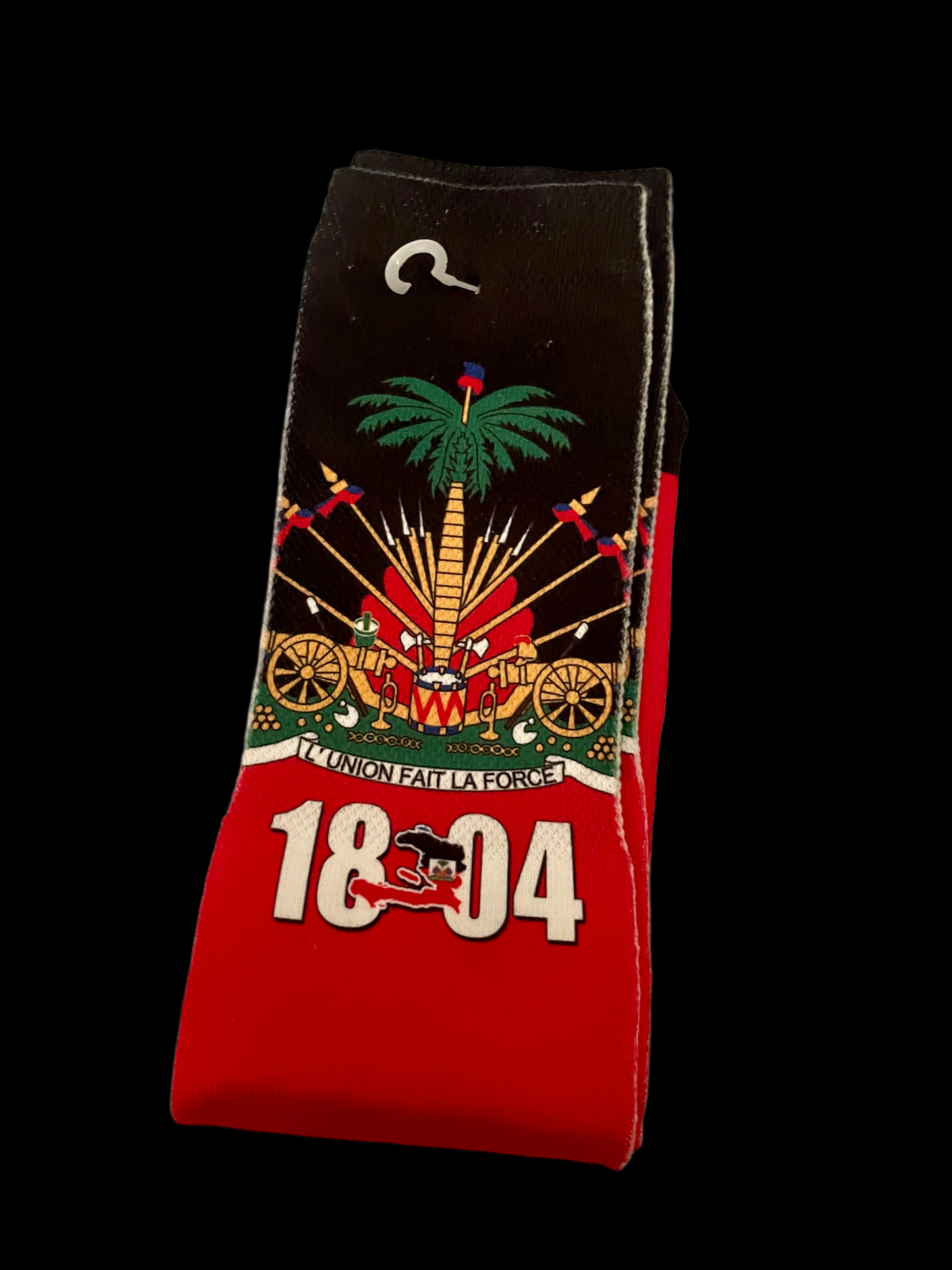 1804 Black and Red Socks