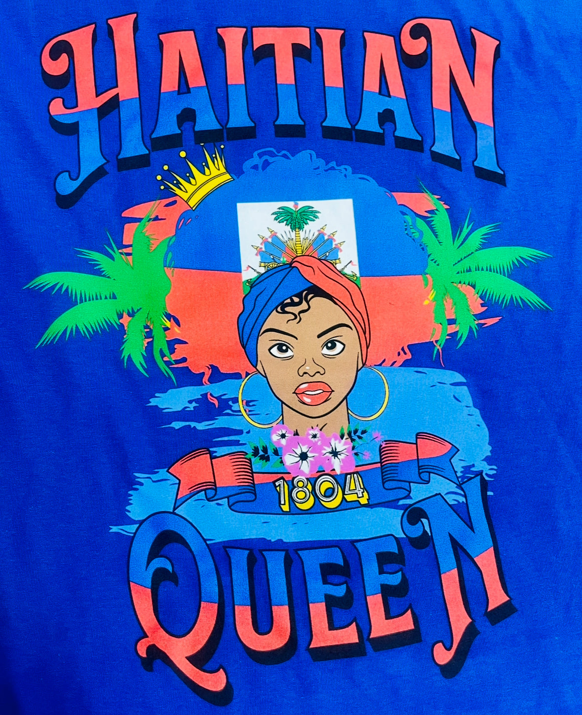 Haitian Queen Blue Shirt