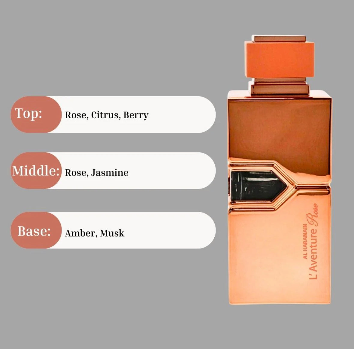 L'Aventure Rose EDP Spray 200ML (6.76 OZ) By Al Haramain | A Long Lasting & Romantic Symphony Of Warmth & Freshness.