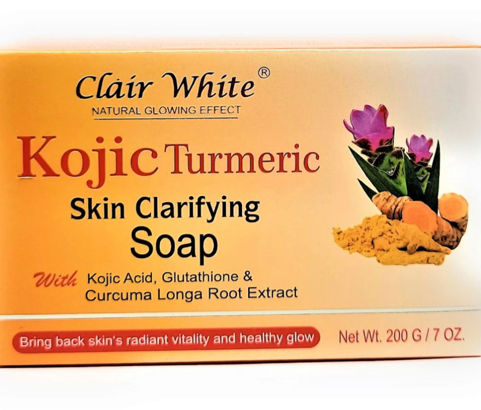 Clair White Kojic Turmeric Skin Clarifying Soap 7 oz