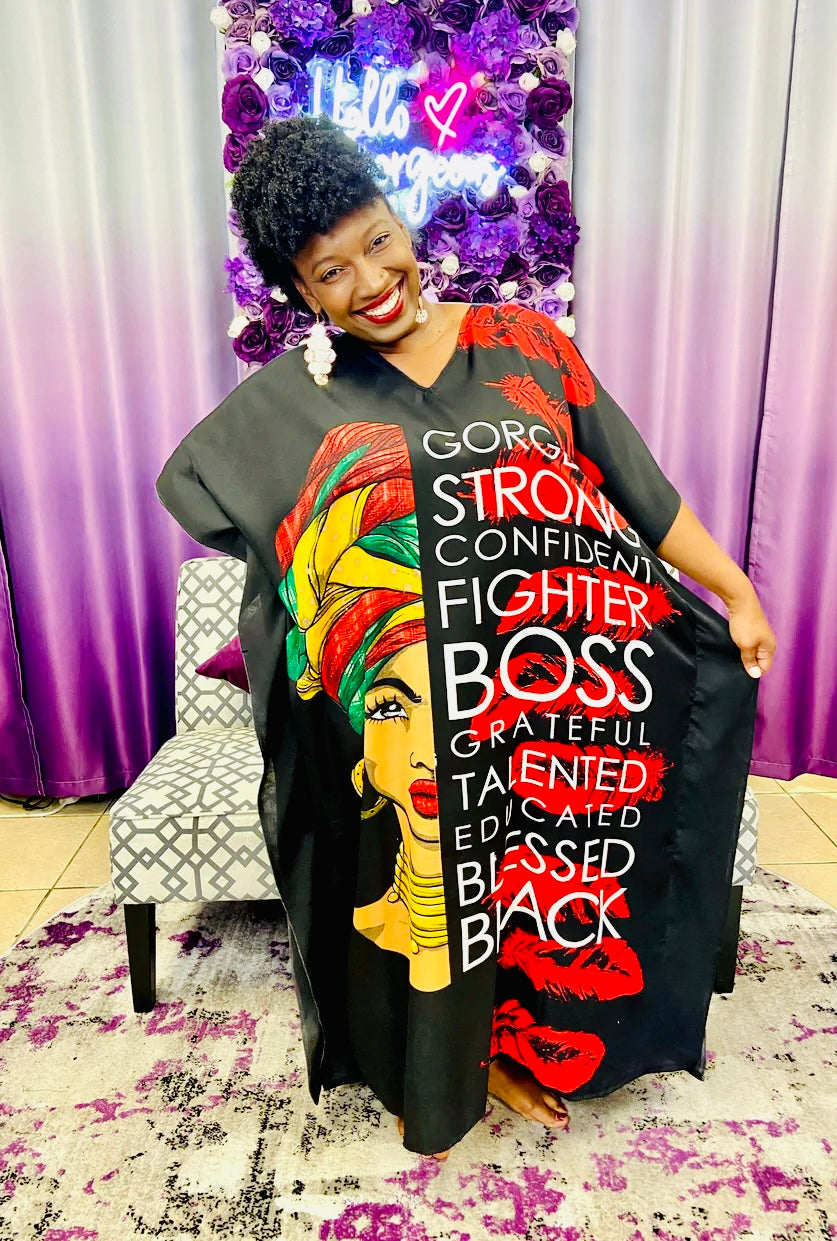 African Ethnic Kaftan Dress 02