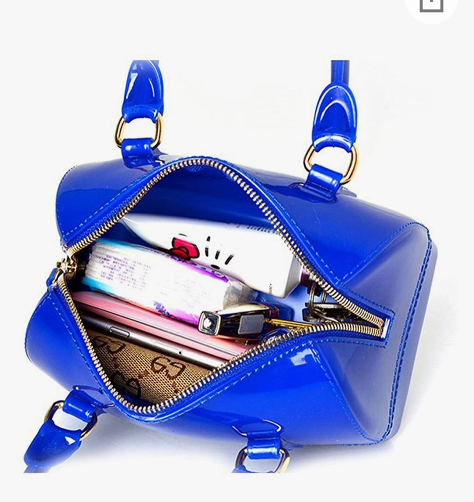 Glcs Mini Jelly Purse w/Gold Chain strap