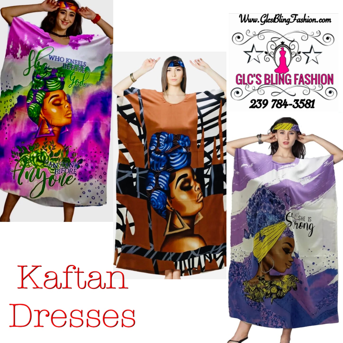 African Ethnic Kaftan Dress