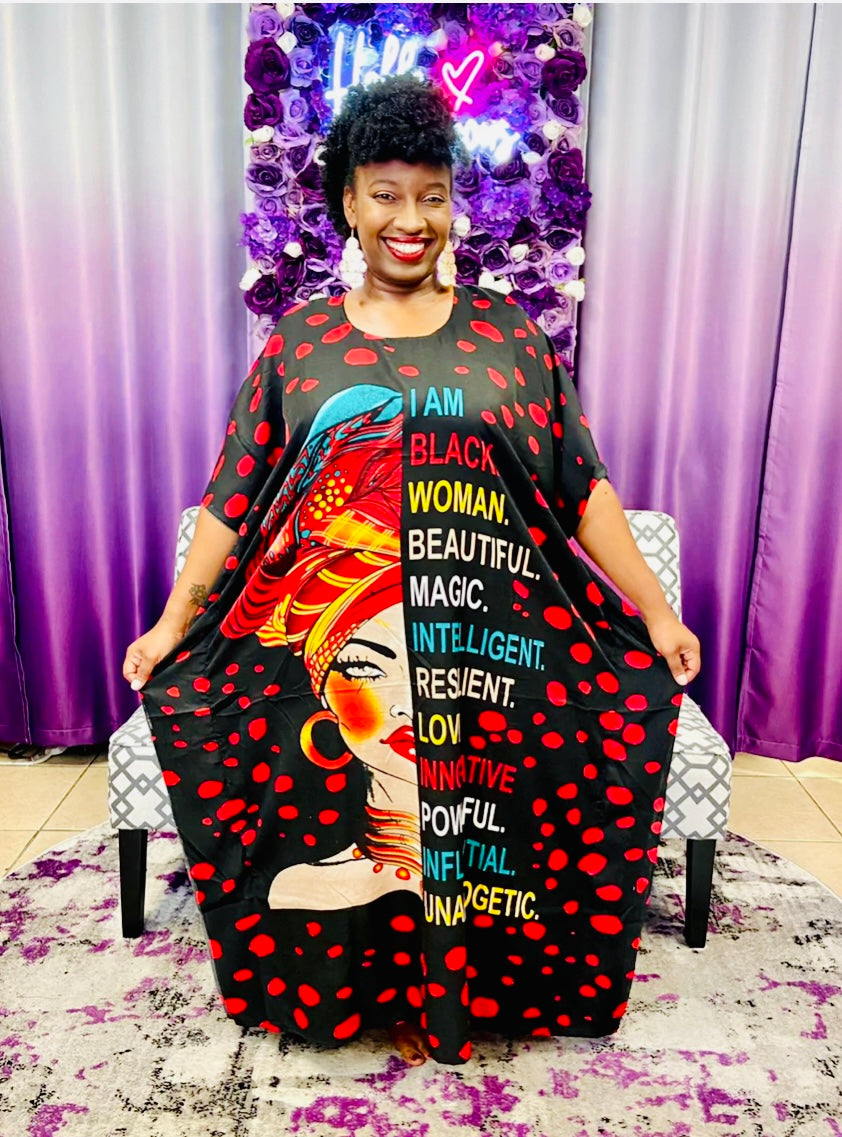 African Ethnic Kaftan Dress