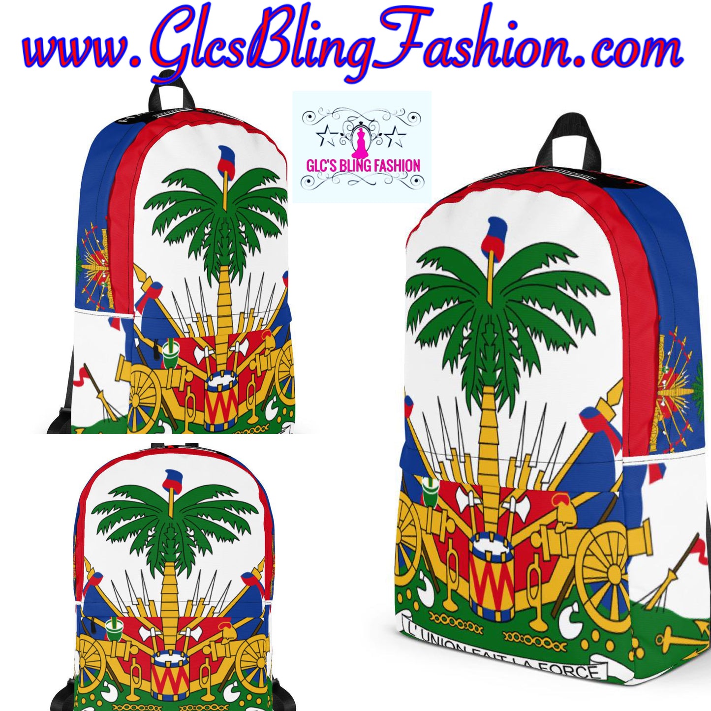 Glcs Haitian Flag Back pack