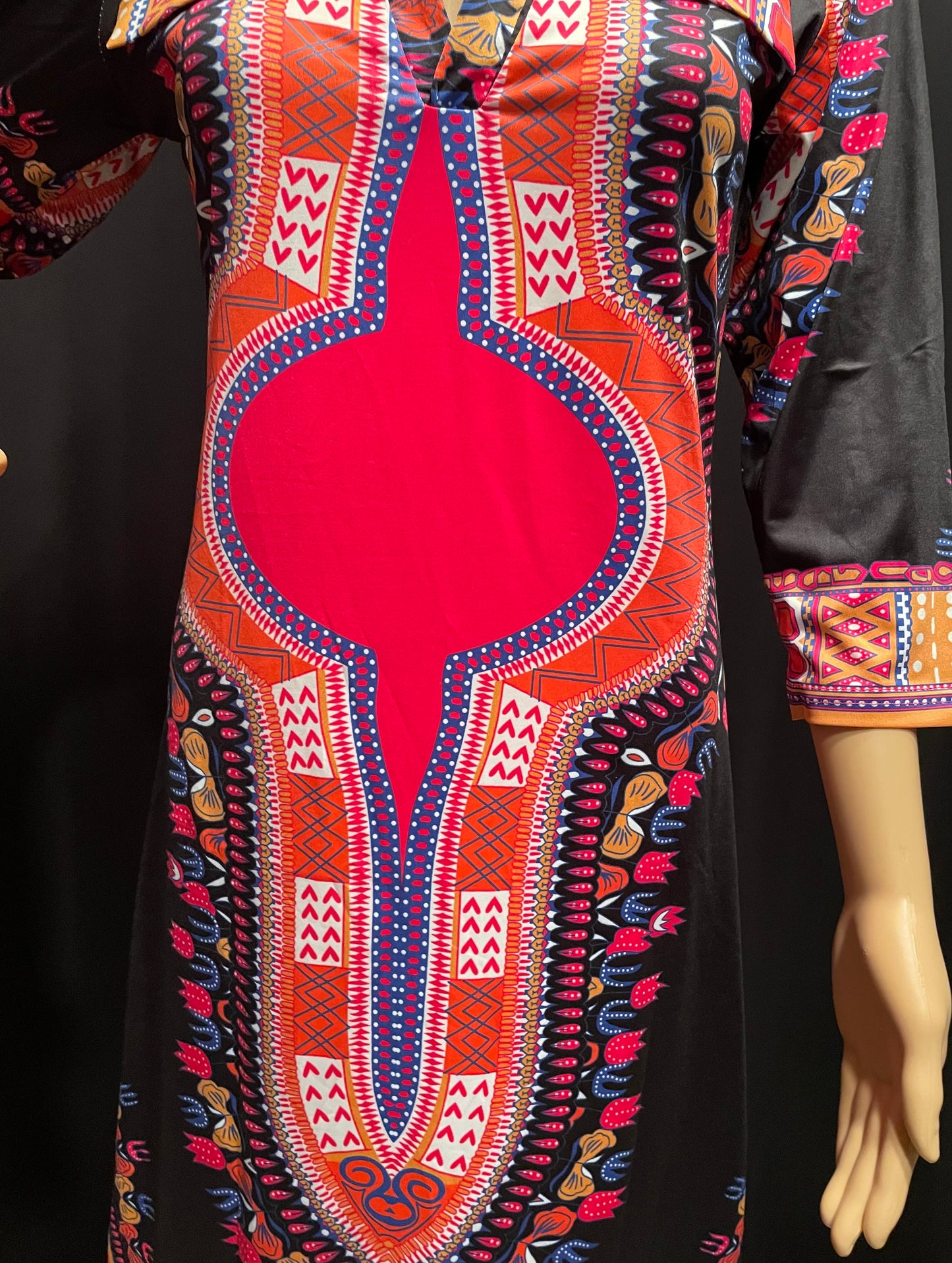 Glcs Dashiki Dress Black
