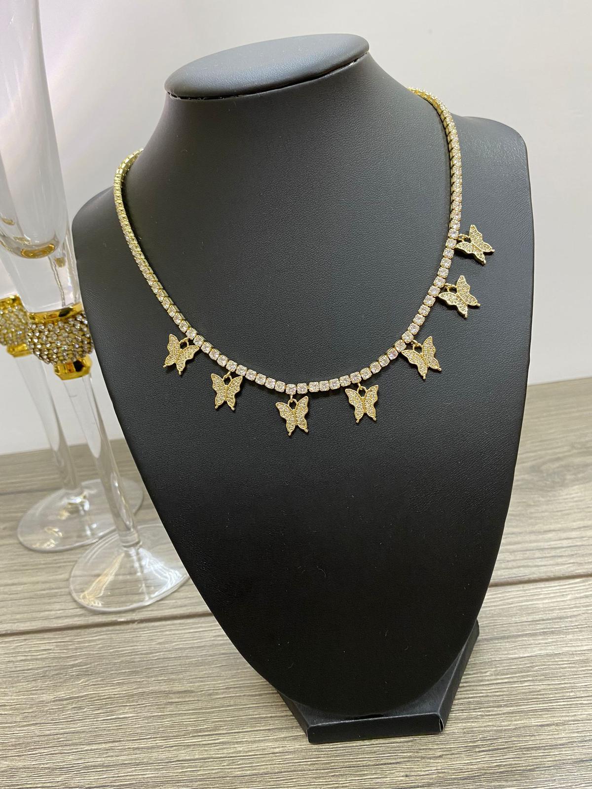 Glcs 18K Gold-Filled Butterfly Necklace