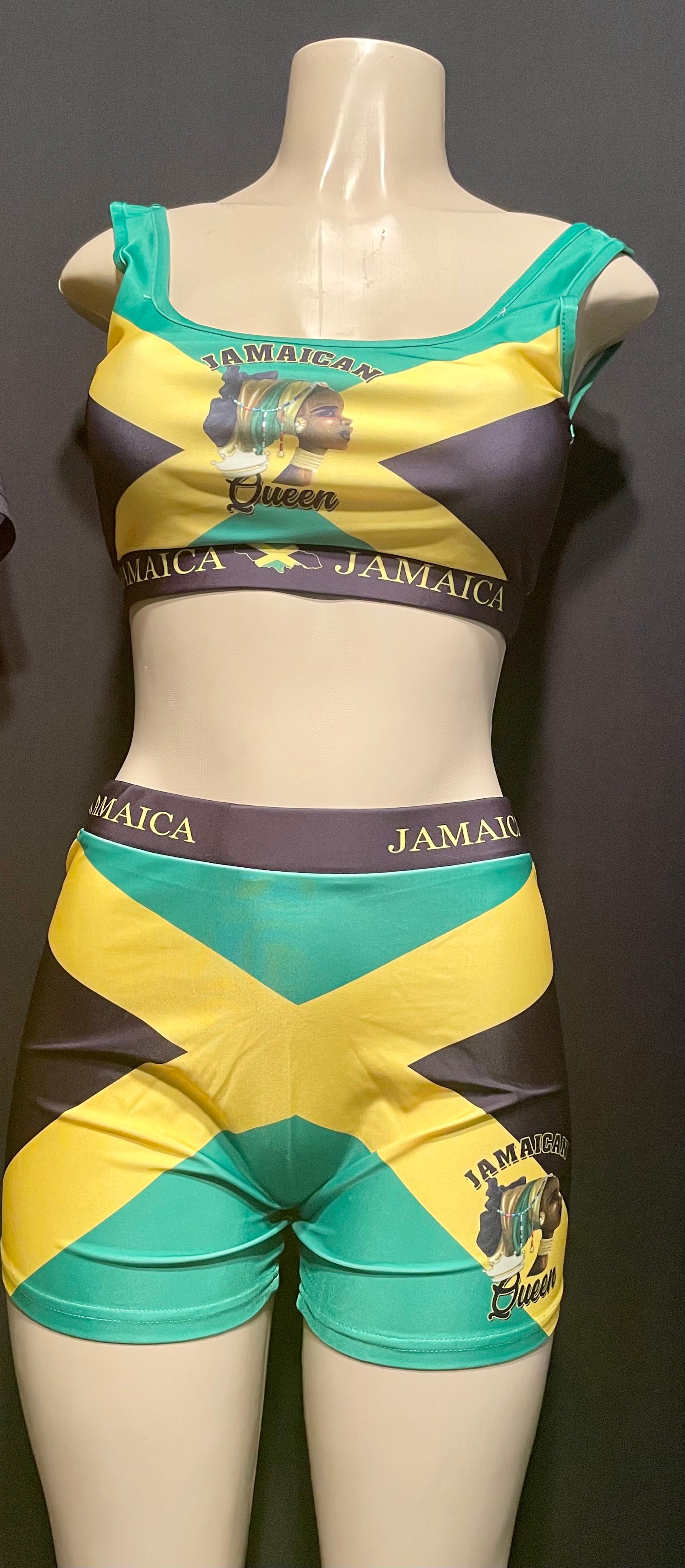 Jamaican two deals piece outfit