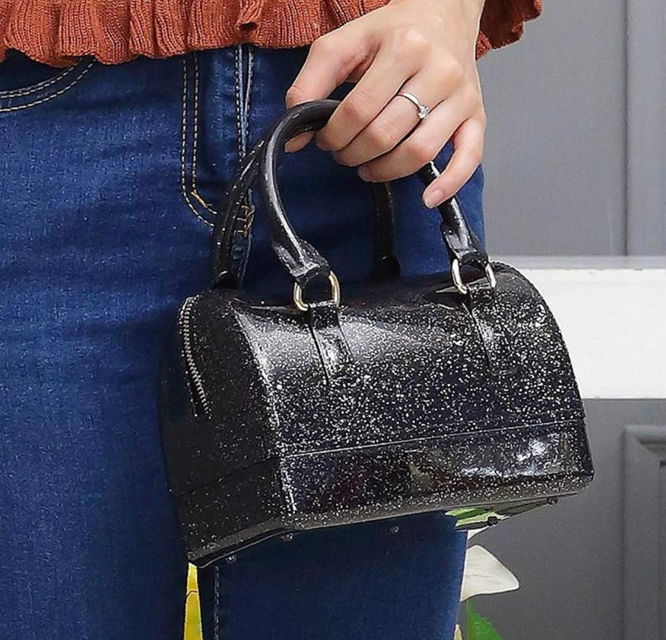 Glcs Mini Jelly Purse w/Gold Chain strap