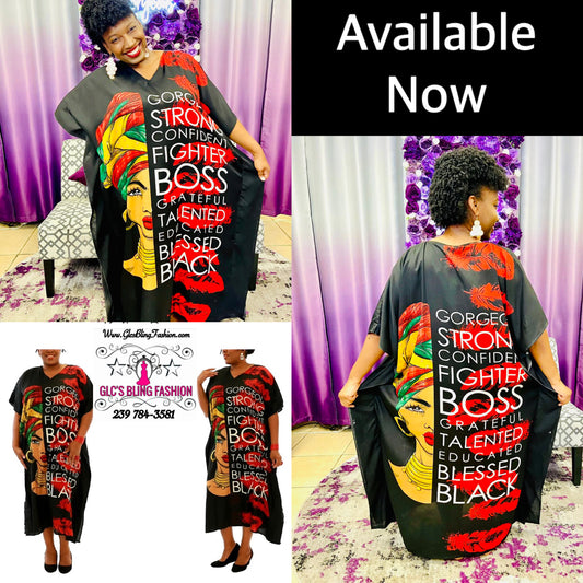 African Ethnic Kaftan Dress 02