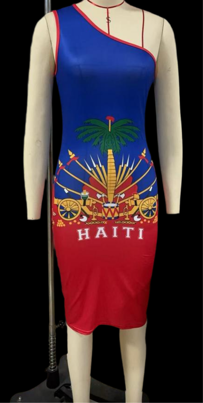 One Shoulder Haiti Dress