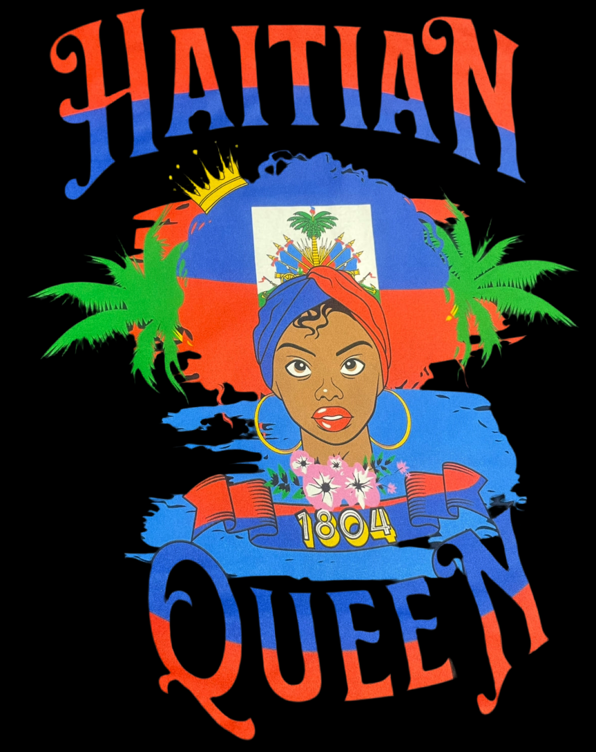 Haitian Queen Black Shirt