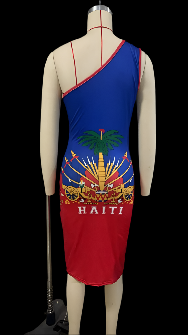 One Shoulder Haiti Dress