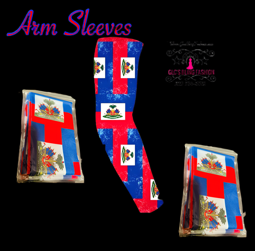 Glcs Haitian Flag Arm Sleeves