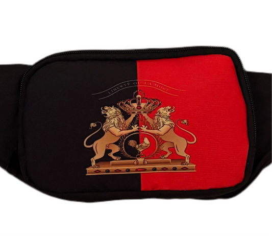 Black and Red Fanny Pack