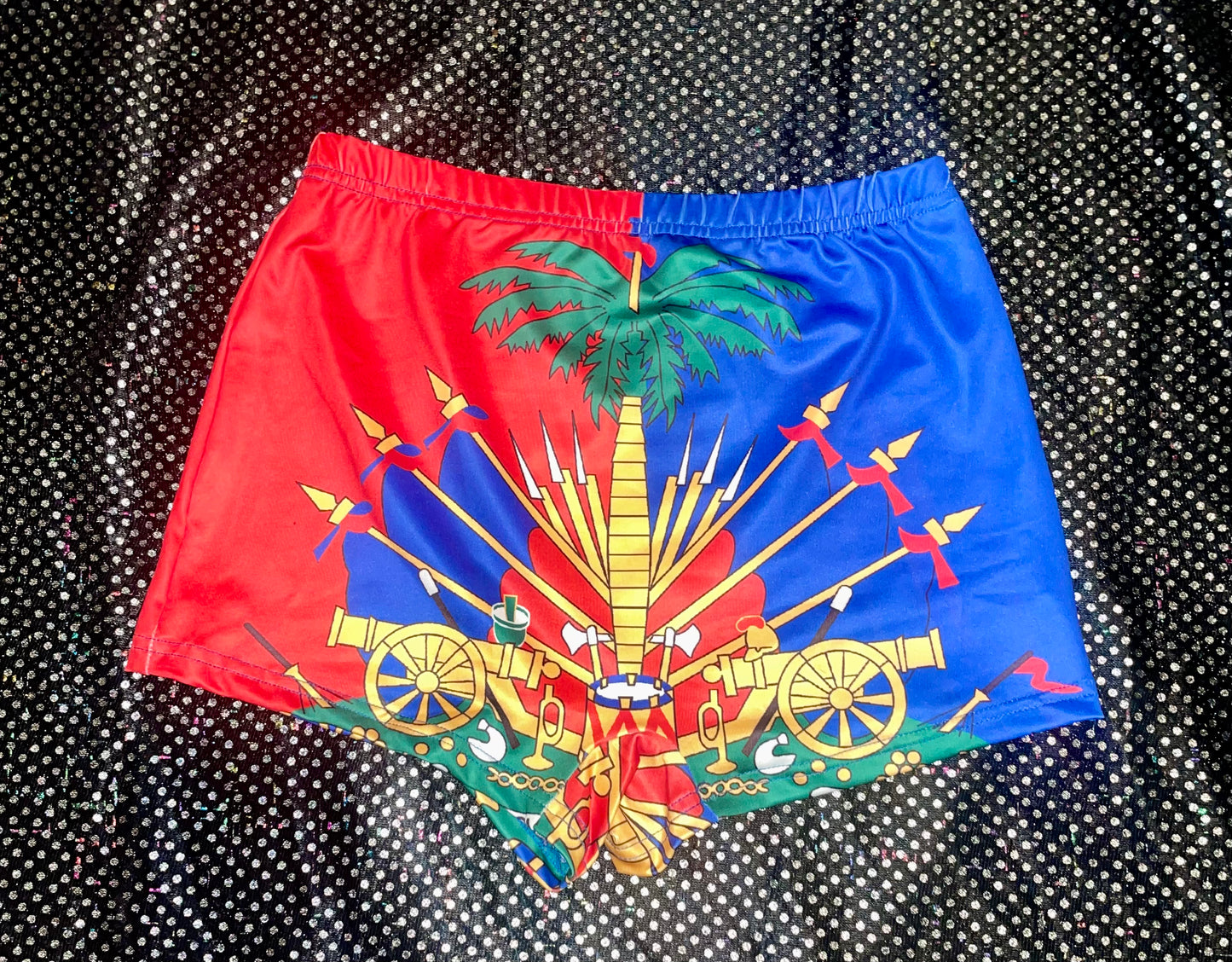 Haiti Flag Shorts