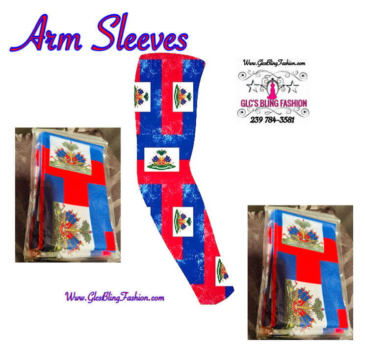 Glcs Haitian Flag Arm Sleeves