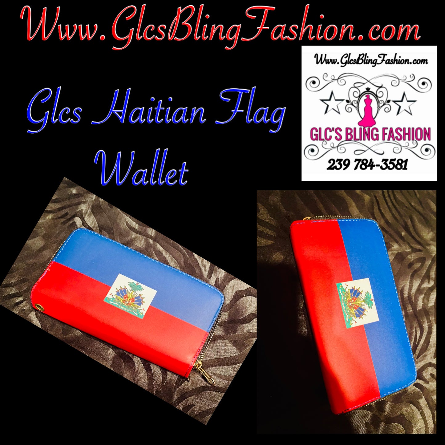 Glcs Haitian Flag Wallet