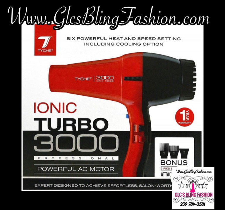 Glcs Ionic Turbo 3000 Professional Blow Dryer
