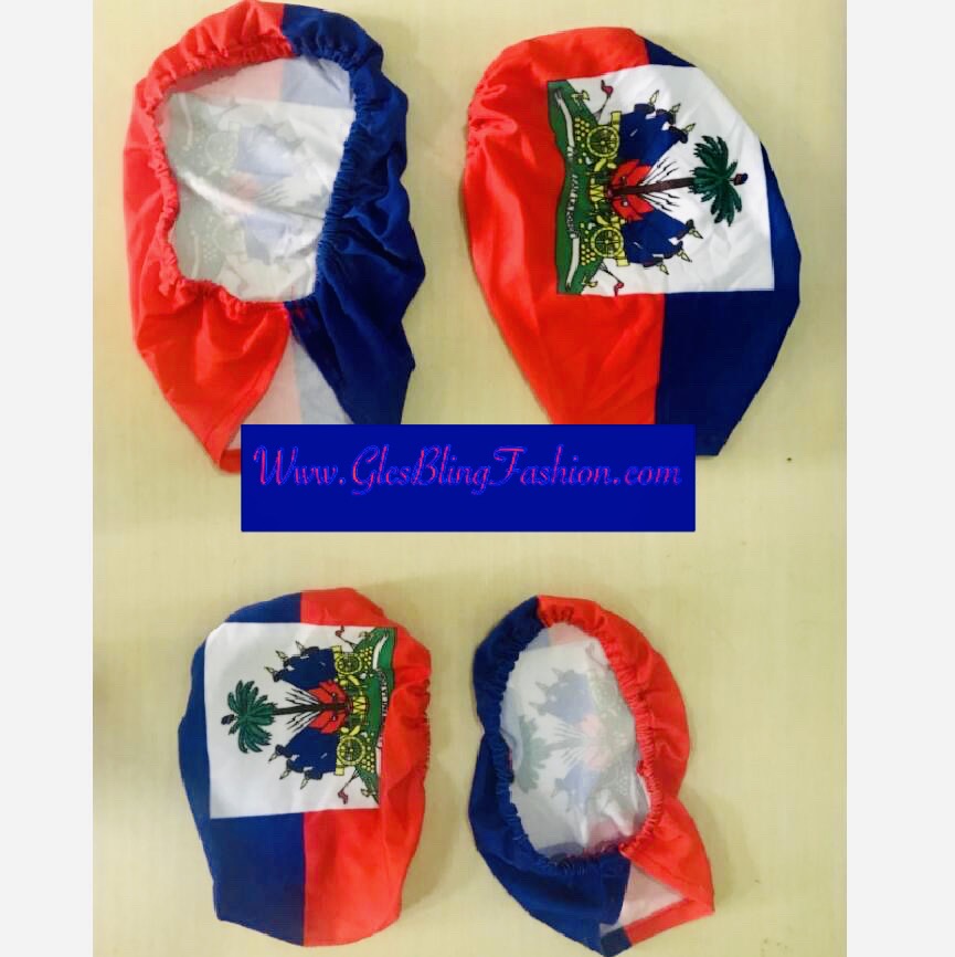 Glcs Haitian Flag Side Mirror Covers
