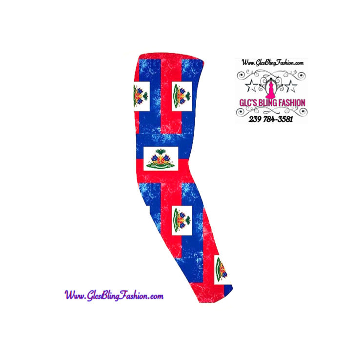 Glcs Haitian Flag Arm Sleeves