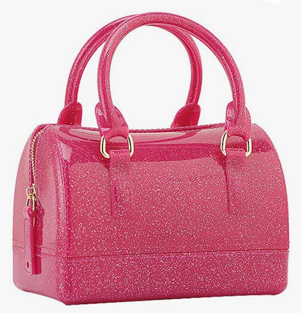 Glcs Mini Jelly Purse w/Gold Chain strap