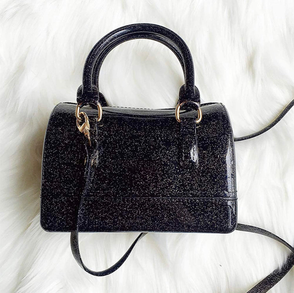 Glcs Mini Jelly Purse w/Gold Chain strap