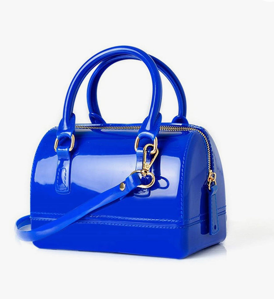 Glcs Mini Jelly Purse w/Gold Chain strap